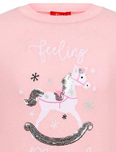 Girls Unicorn Christmas Jumper | Pink 