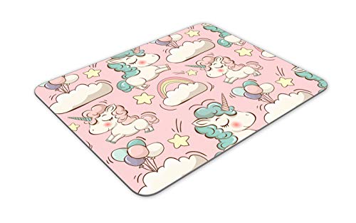 Unicorn mouse mat pink novelty