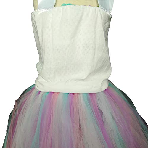 Girls Princess Unicorn Rainbow Tutu Fancy Dress Kids Ballet Tulle Birthday Party Fancy Dress