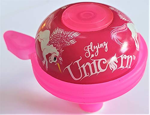 Flying Unicorn Kids Bike Bell Pink