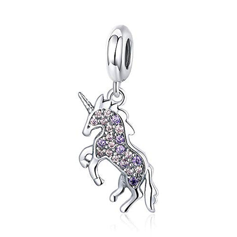 Pink Unicorn 925 Sterling Silver Charm Bead | Women, Girls | Gift 