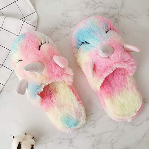 Unicorn Slippers - Soft Fluffy and Pastel Colours