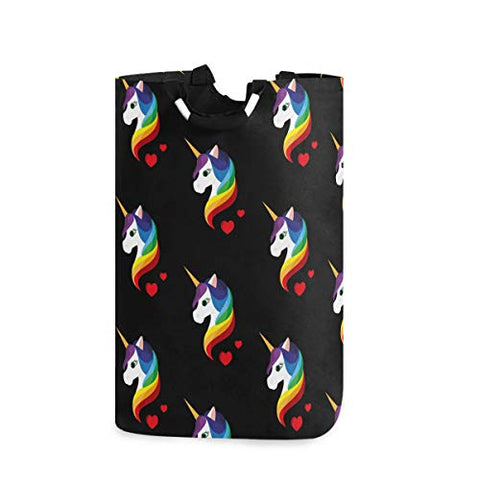 Unicorn Rainbow Storage Bag Washing Basket 