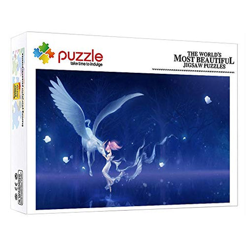Unicorn & Fairy Fantasy 1000 Piece Puzzle For Kids & Adults 