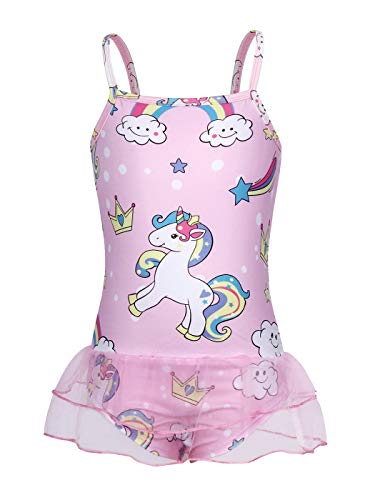 Pretty pink unicorn swimming costume with tutu