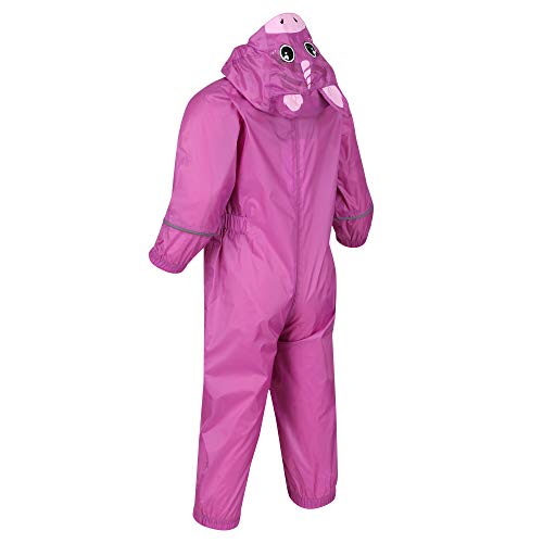Pink Waterproof All-In-One Puddlesuit 