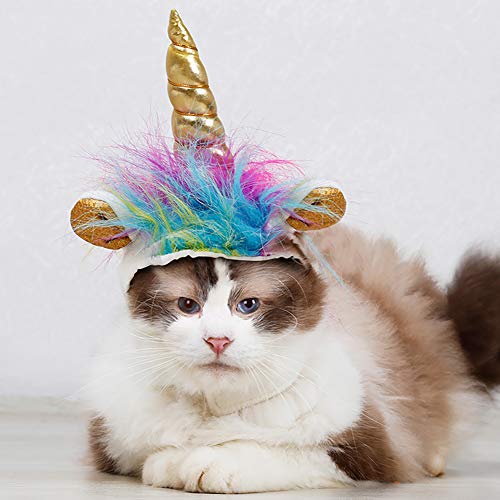 Novelty Unicorn Hat Costume For Small Dog Or Cat Funny Unicorn Gift