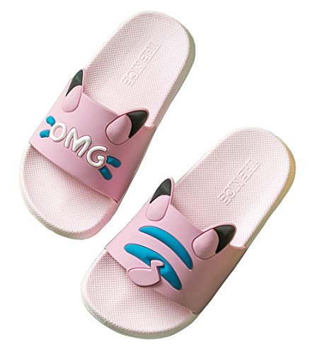Boys Girls Cute Bathroom Slipper Kids Classic Beach Slippers Slide Sandals Pool Shoes Soft Flip Flops Summer Anti-Slip House Slippers