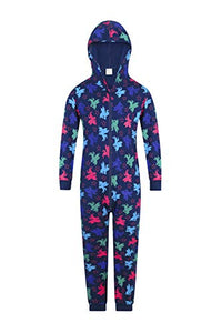 Unicorn Design Purple All In Onesie | 100% Cotton | The PyjamaFactory |