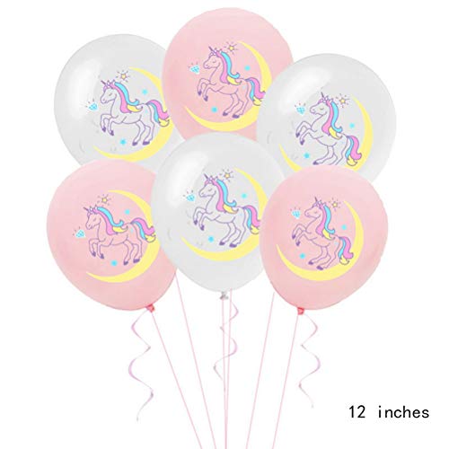 15 Pcs Unicorn Confetti Balloons | For Birthday, Baby Shower, Wedding