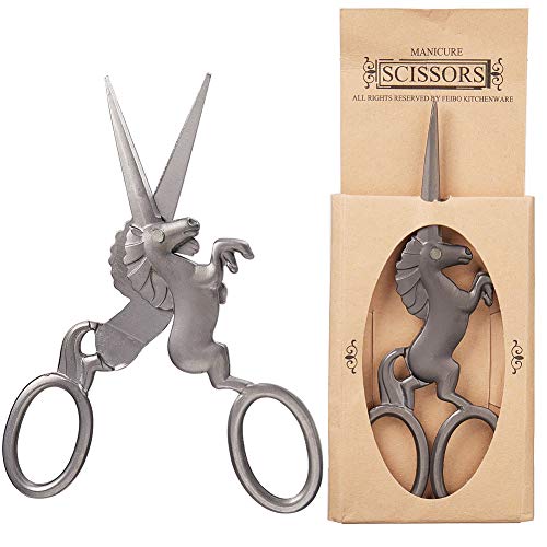 Unicorn Embroidery Needlework Scissors | 4.5 Inch Stainless Steel | SUNNYCLUE