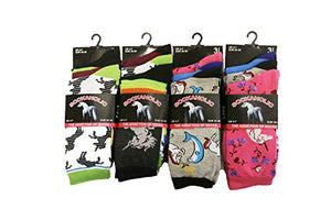 12 Pairs Of Unicorn Print Socks For Women 