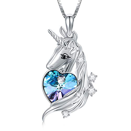 Unicorn Necklace With Purple Crystal Jewellery | Unicorn Gift