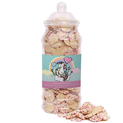 Unicorn Gift Sweets Jars | White Chocolate Jazzies | Jar | 650grams