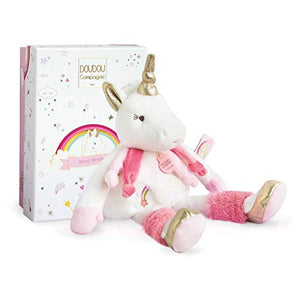 Unicorn Soft Toy 22 cm - Doudou et Compagnie - Baby Shower Gift 