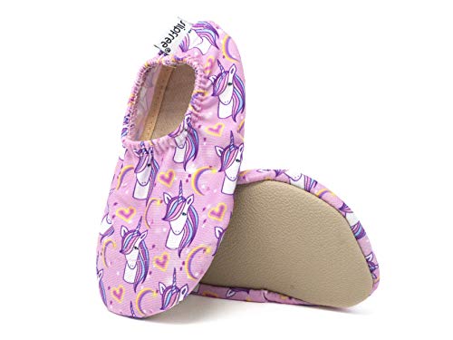 Slipfree - Girls Non Slip Shoes for Beach, Pool and Home. More Than just a Swim Shoe - Unicorn Medium