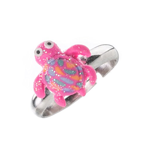 Colourful Cute Unicorn, Butterfly, Rainbow Glittery Rings for Kids | Set of 7