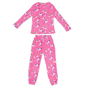 Women's Soft Fleecy Unicorn Magical Pyjama Set | Pink | Ladies 