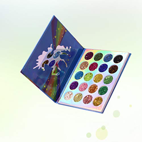 20 Colours Unicorn Glittery Eye Shadow Palette