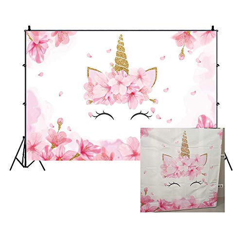 Floral Unicorn Backdrop For Party Photo Shoots Photography Backdrops | Cake Smash, Parties