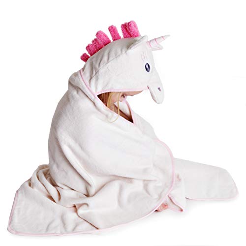 Soft Unicorn Large Hooded Towels for Kids 