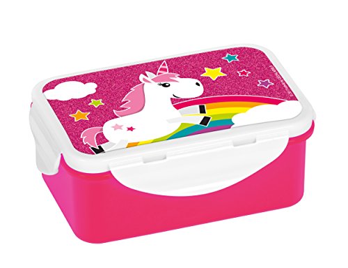 unicorn plastic lunch tupperware style box