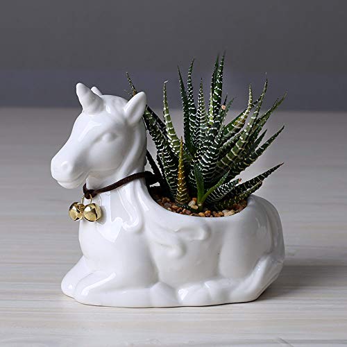 Indoor unicorn planter set of 2