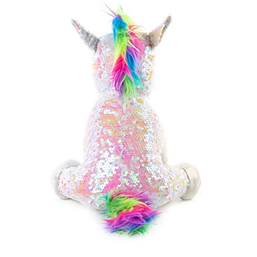 Sequined Rainbow Unicorn Soft Toy 