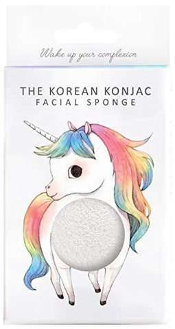 Unicorn Facial Sponge & Hook To Cleanse & Exfoliate | Konjac Sponge 