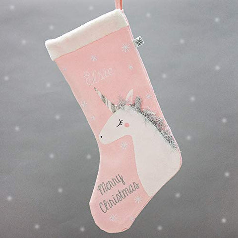 Personalised Embroidered Princess Unicorn Stocking | Embroidered with Any Name