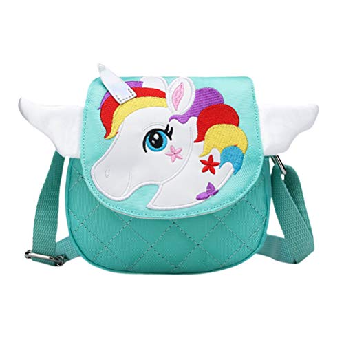TENDYCOCO Crossbody Bag Unicorn Messenger Purse Cute Handbag Mini for Girls Kids