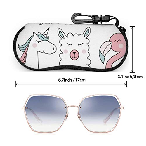 Illustrated unicorn sunglasses case