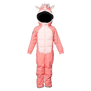 Unicorn Insulated Snowsuit | Pink | 6-8 Years | WeeDo 