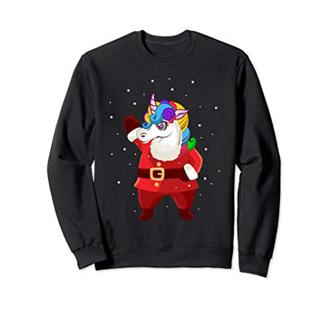 Unicorn Santa Claus Christmas Sweatshirt/ Jumper