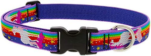 Unicorn Patterned Adjustable Dog Collar | Medium Dogs | 3/4-inch/ 15-25-inch