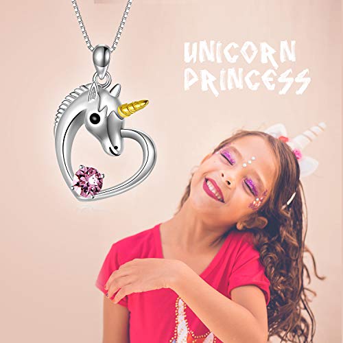 Unicorn Princess | Necklace | Birthstone Crystals 