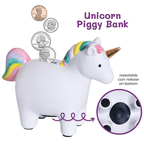Unicorn Piggy Bank | Money Box | Decorate It Yourself 