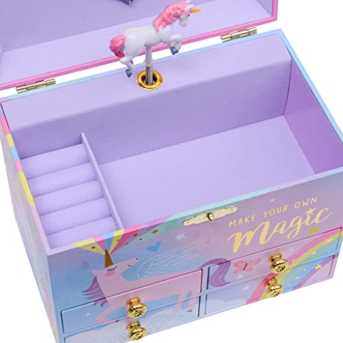Purple Unicorn Jewellery Box 