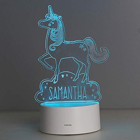 Personalised LED Unicorn Themed Decorative Light