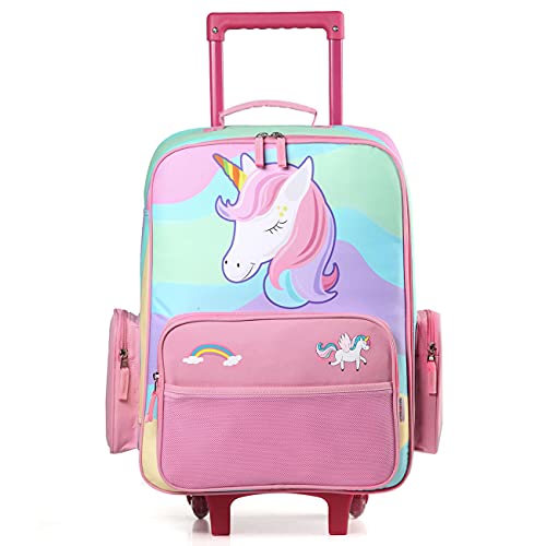 Trolley Luggage for Girls, VASCHY Cute Carry on Suitcase with