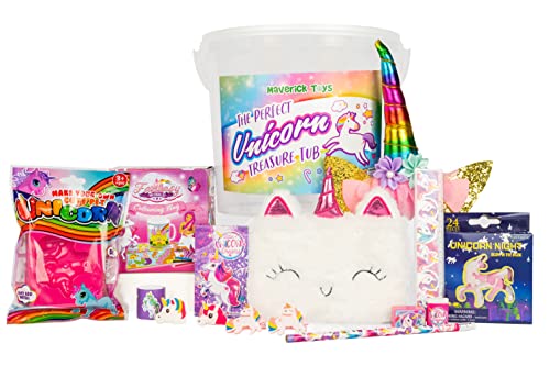 Perfect Unicorn Gift For Girls | The Unicorn Treasure Tub Full of Unique Unicorn Toys | Ideal Present For Unicorn Fans