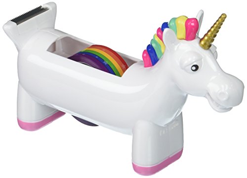 NPW Sticky Tape Dispenser Holder - White Unicorn Tape Dispenser