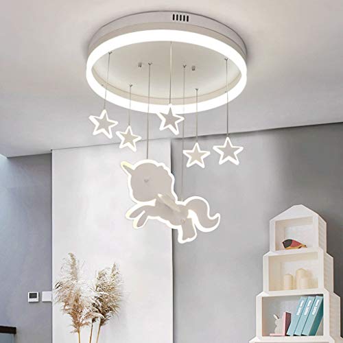 Unicorn Stars LED Chandelier Bedroom