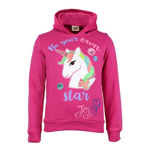 JoJo Siwa Be Your Own Star Unicorn Girls Pullover Hoodie Pink