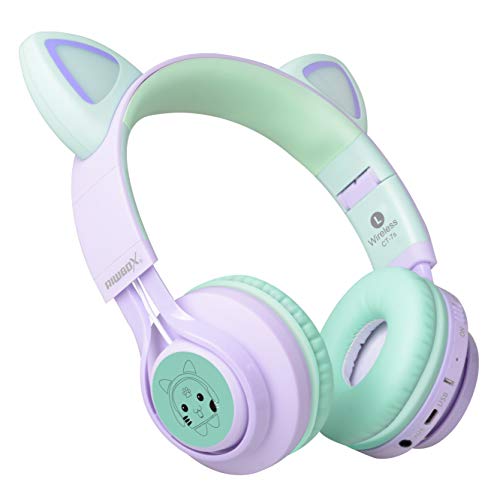 Ideal Unicorn Headphones Lilac & Mint Green 