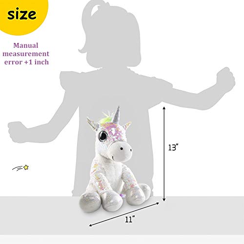 Sequined Unicorn Soft Toy 