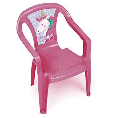 Unicorn Plastic Chair | 36 x 40 x 51 cm | Pink