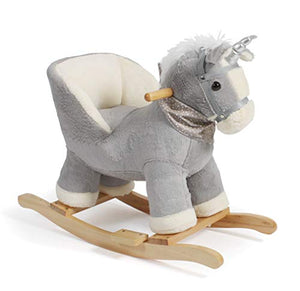Grey Unicorn Rocking Animal | Rocker | Padded | For Kids 