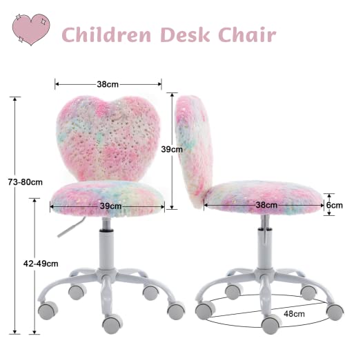 Heart Shaped Unicorn Computer Chair 