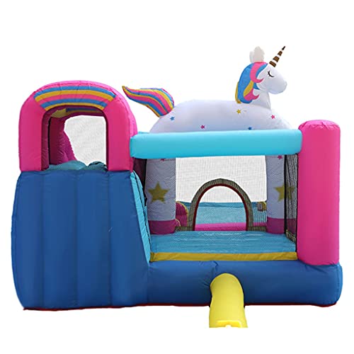 Inflatable Unicorn Bouncy Castle | With Slide | Trampoline | For Kids ...